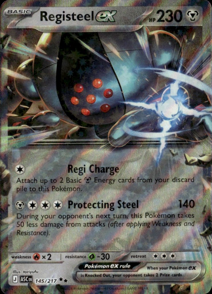 2026 Pokemon Asc Registeel Ex graded slab