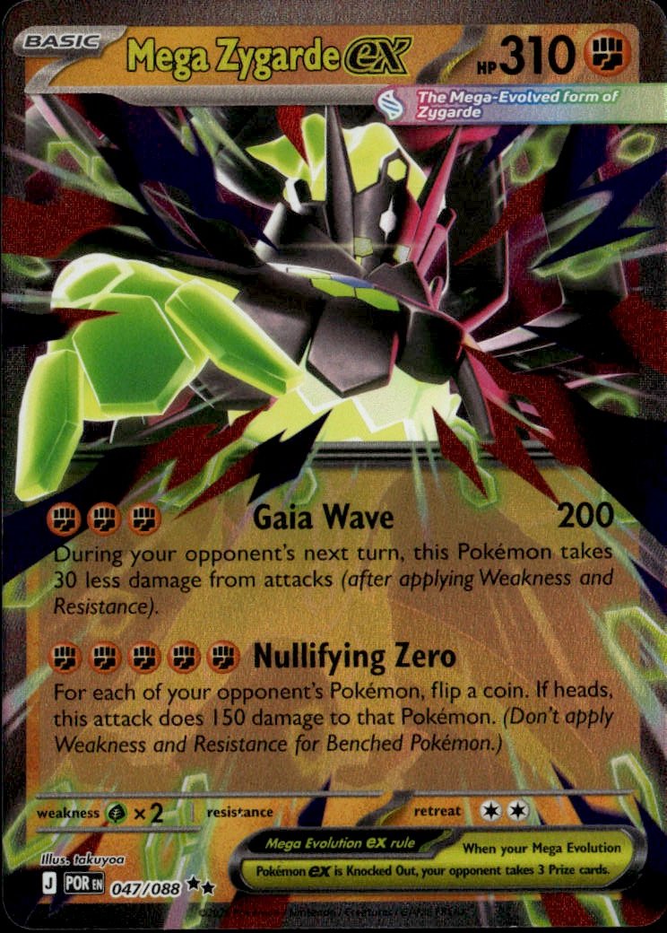 2026 Pokemon Mega Evolution Mega Zygarde Ex graded slab