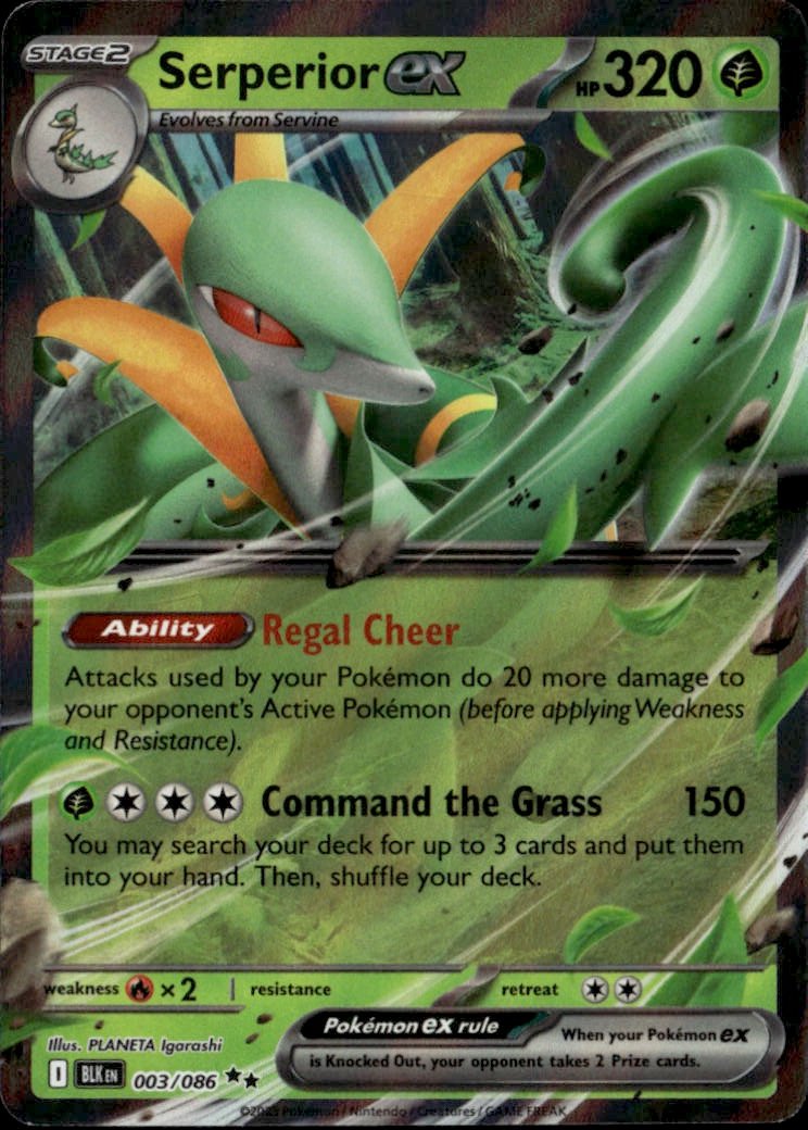 2025 Pokemon Scarlet And Violet Serperior Ex graded slab