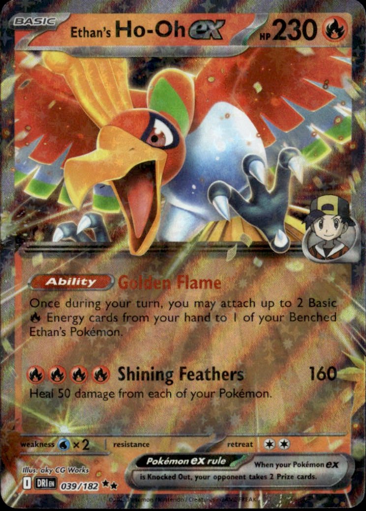 2025 Pokemon Dri En Ethan'S Ho-Oh Ex graded slab