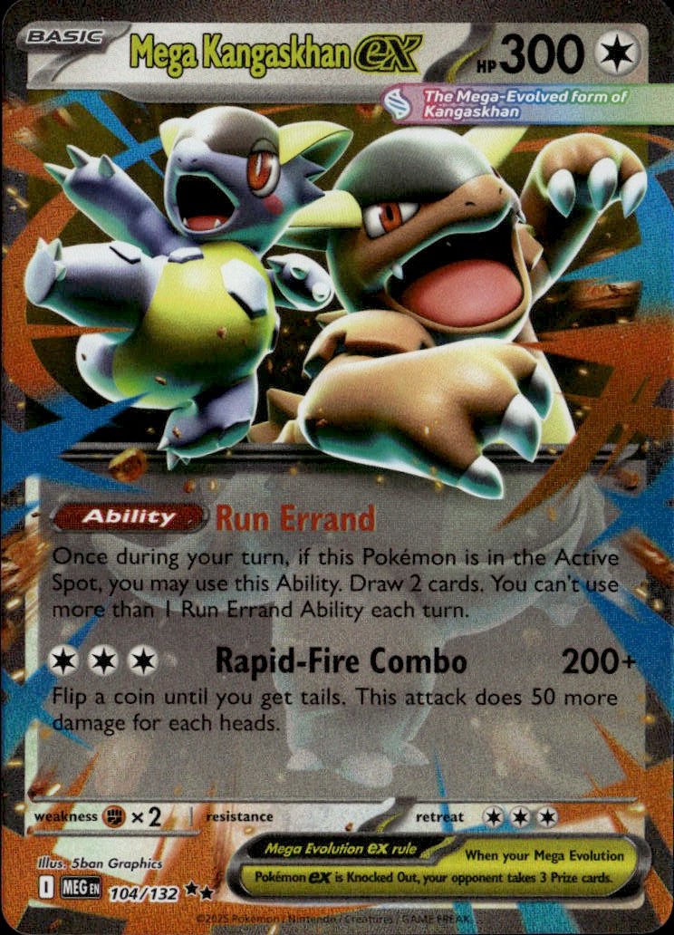2025 Pokemon Meg Mega Kangaskhan Ex graded slab