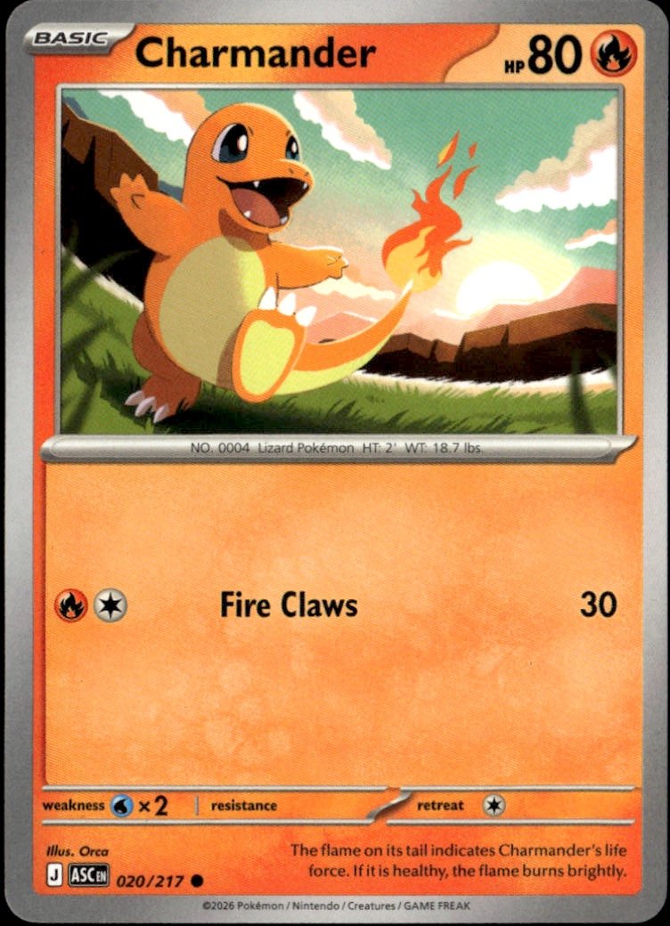 2026 Pokemon Mega Evolution Charmander graded slab