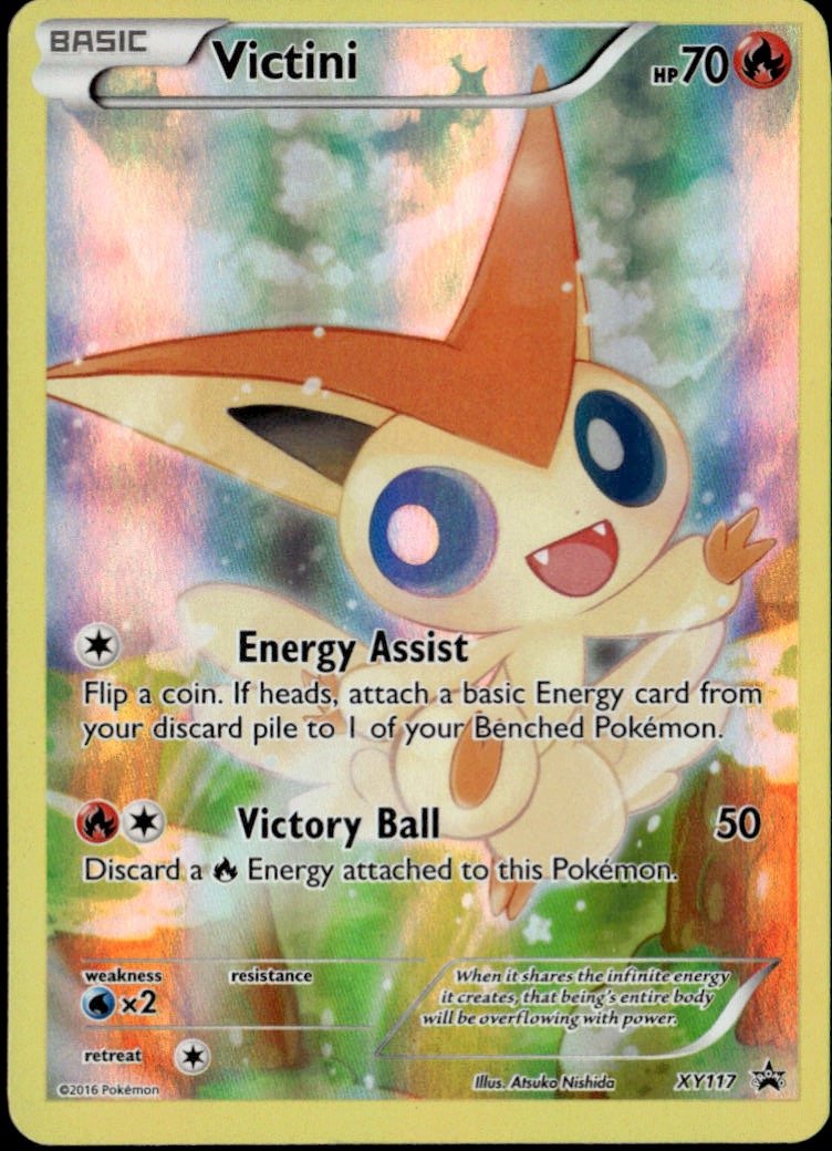 2016 Pokemon Xy Black Star Victini graded slab