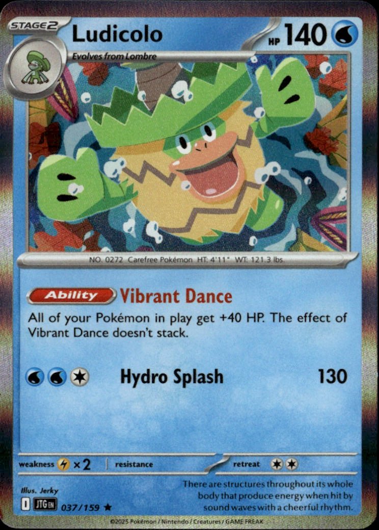 2025 Pokemon Jtg Ludicolo graded slab