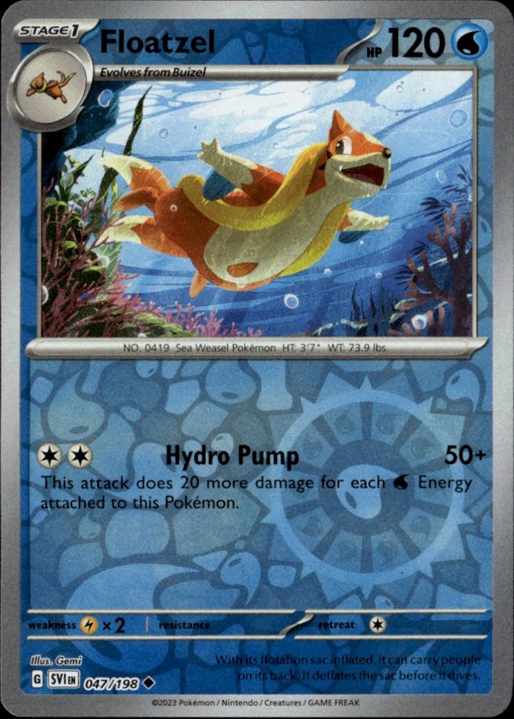 2023 Pokemon Svi Floatzel graded slab