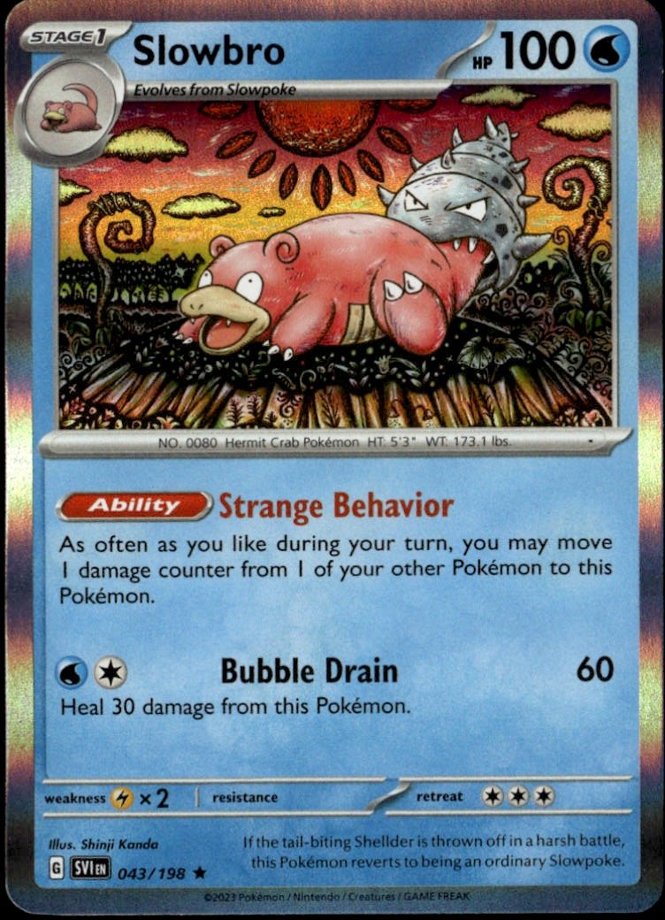 2023 Pokemon Svi Slowbro graded slab