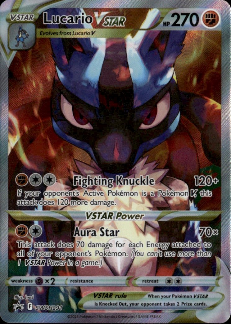 2023 Pokemon Swsh Lucario Vstar graded slab