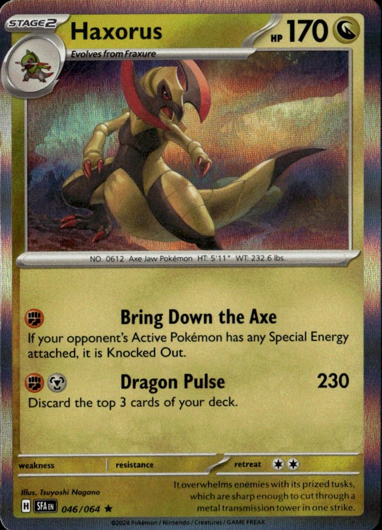 2024 Pokemon Sfa Haxorus graded slab