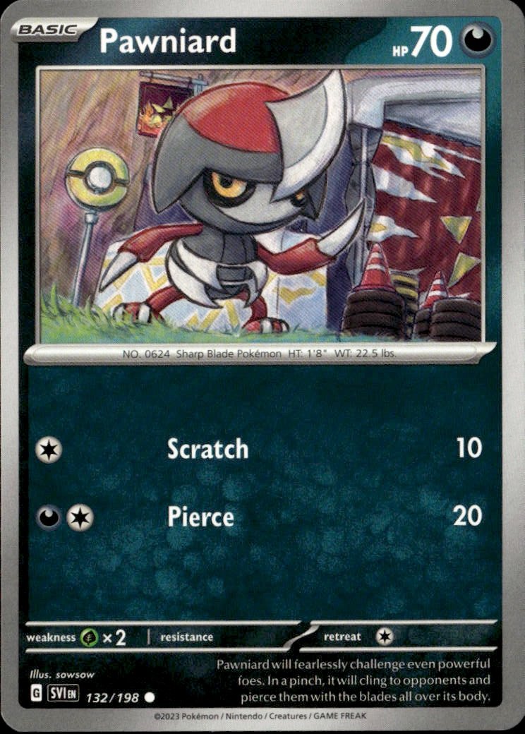 2023 Pokemon Svi Pawniard graded slab
