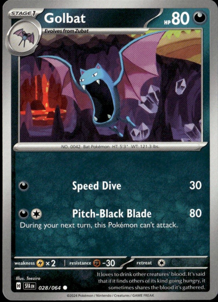 2024 Pokemon Scarlet And Violet Golbat graded slab