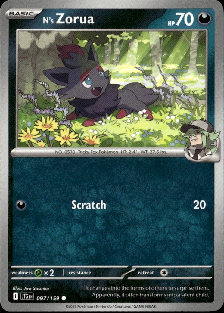 2025 Pokemon Svi N'S Zorua graded slab