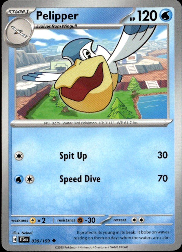2025 Pokemon Svi Pelipper graded slab