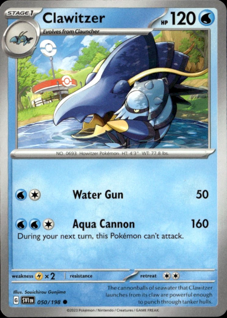 2023 Pokemon Svi Clawitzer graded slab