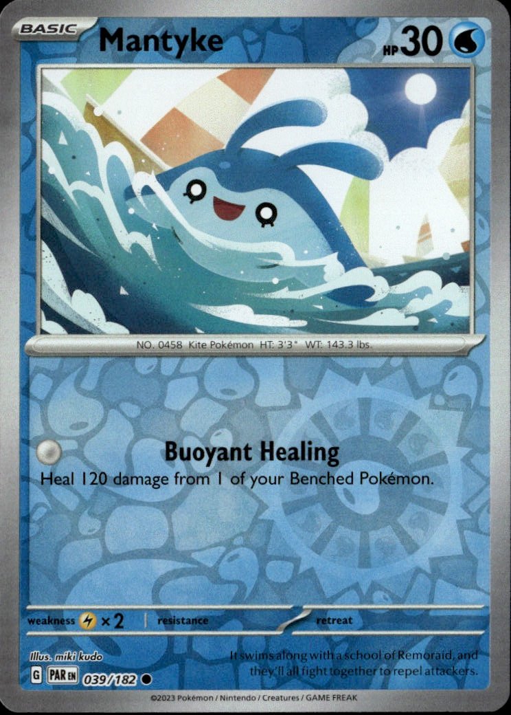 2023 Pokemon Svi Mantyke graded slab