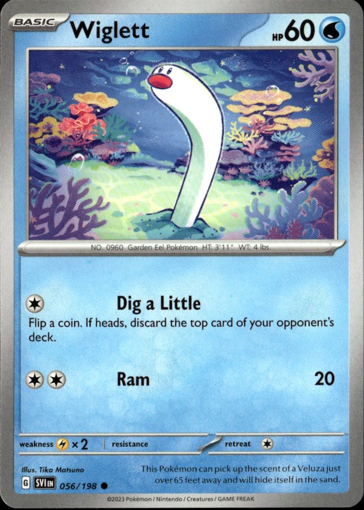 2023 Pokemon Svi Wiglett graded slab