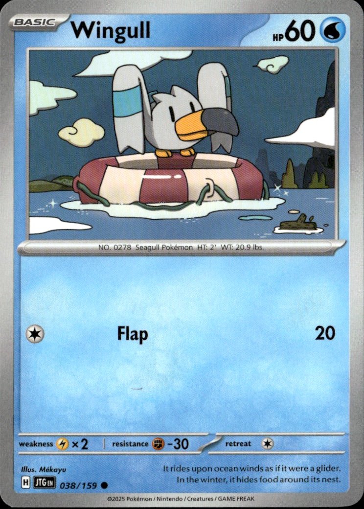 2025 Pokemon Svi Wingull graded slab