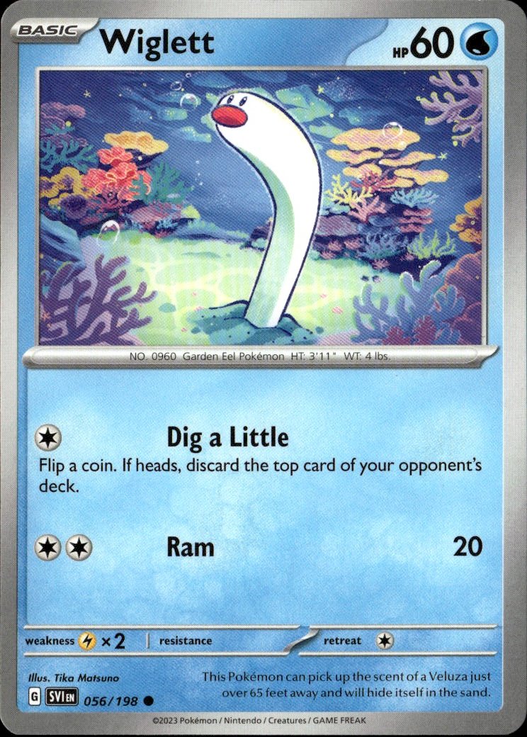 2023 Pokemon Svi Wiglett graded slab