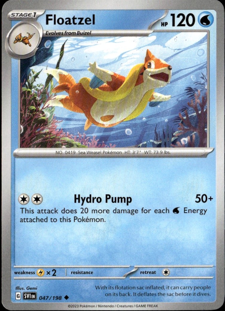 2023 Pokemon Svi Floatzel graded slab
