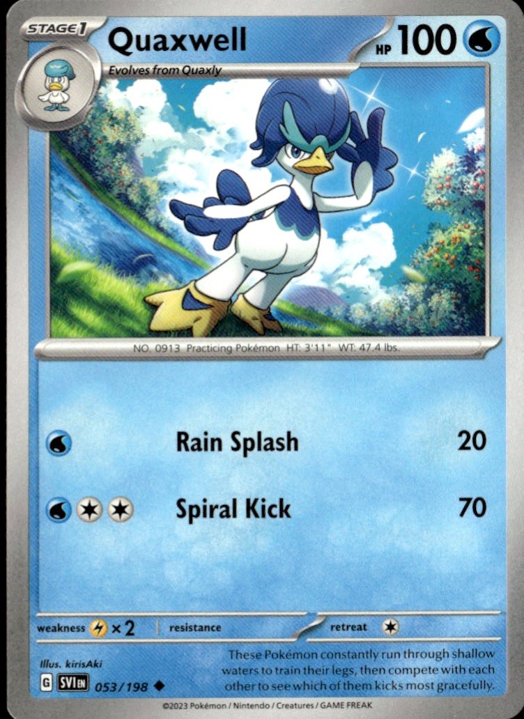 2023 Pokemon Svi Quaxwell graded slab