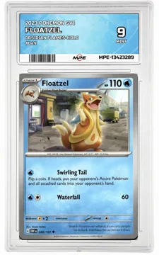 2023 POKEMON SVI OBSIDIAN FLAMES-HOLO #049 FLOATZEL MPE 9 MINT — graded card up for auction