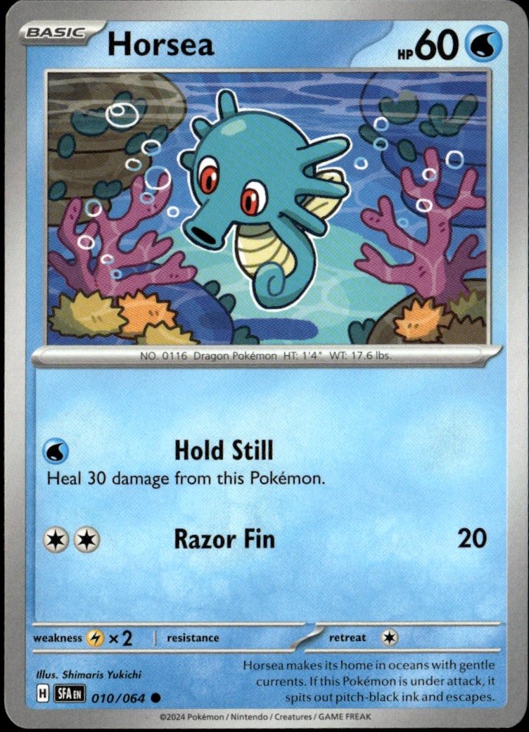 2024 Pokemon Scarlet And Violet Horsea graded slab