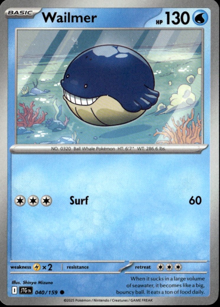 2025 Pokemon Svi Wailmer graded slab