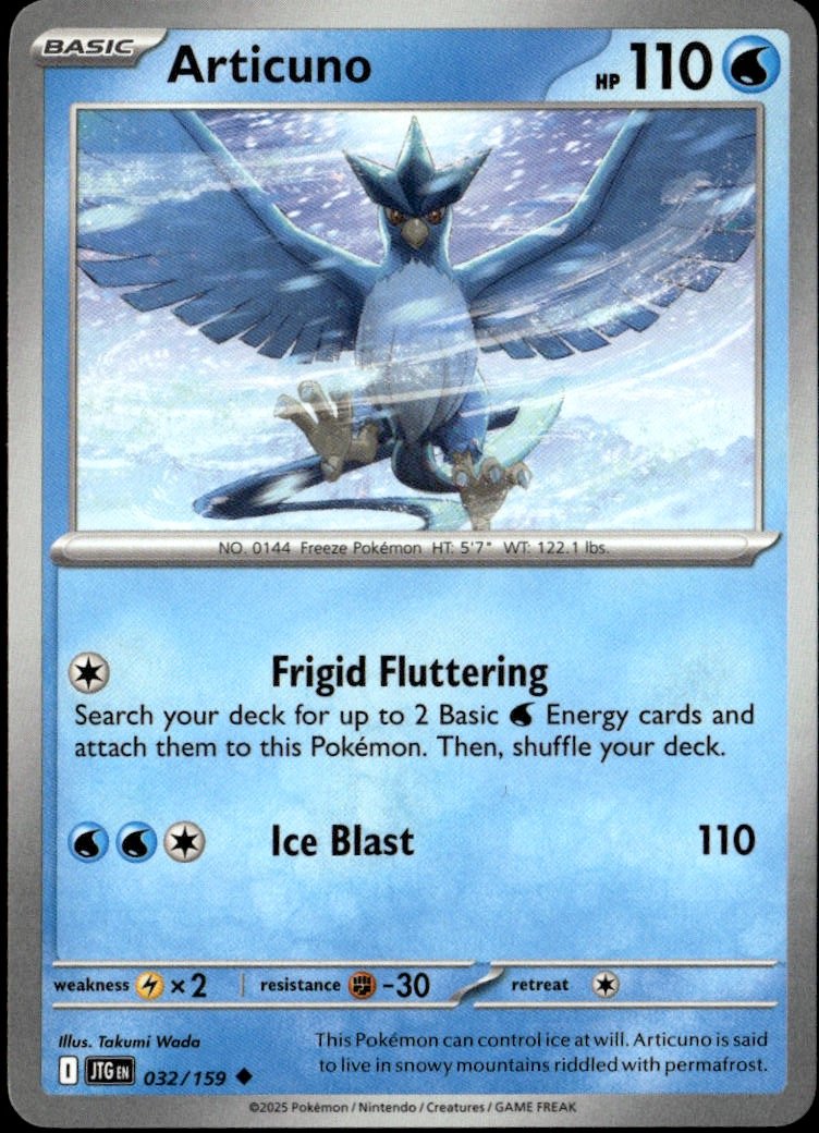 2025 Pokemon Svi Articuno graded slab