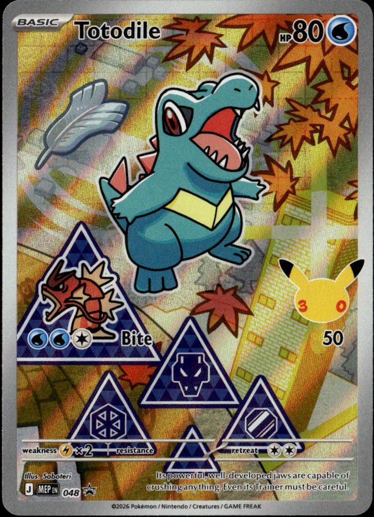 2026 Pokemon Mep Totodile graded slab
