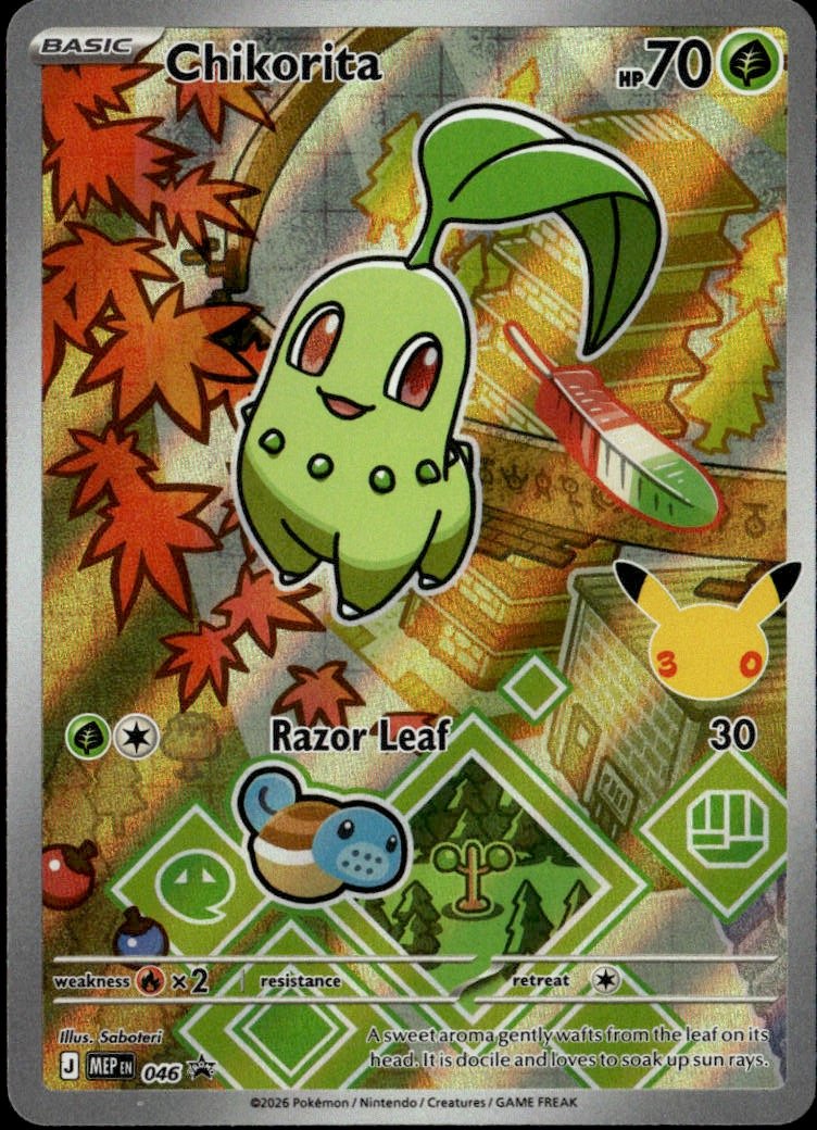 2026 Pokemon Mep Chikorita graded slab