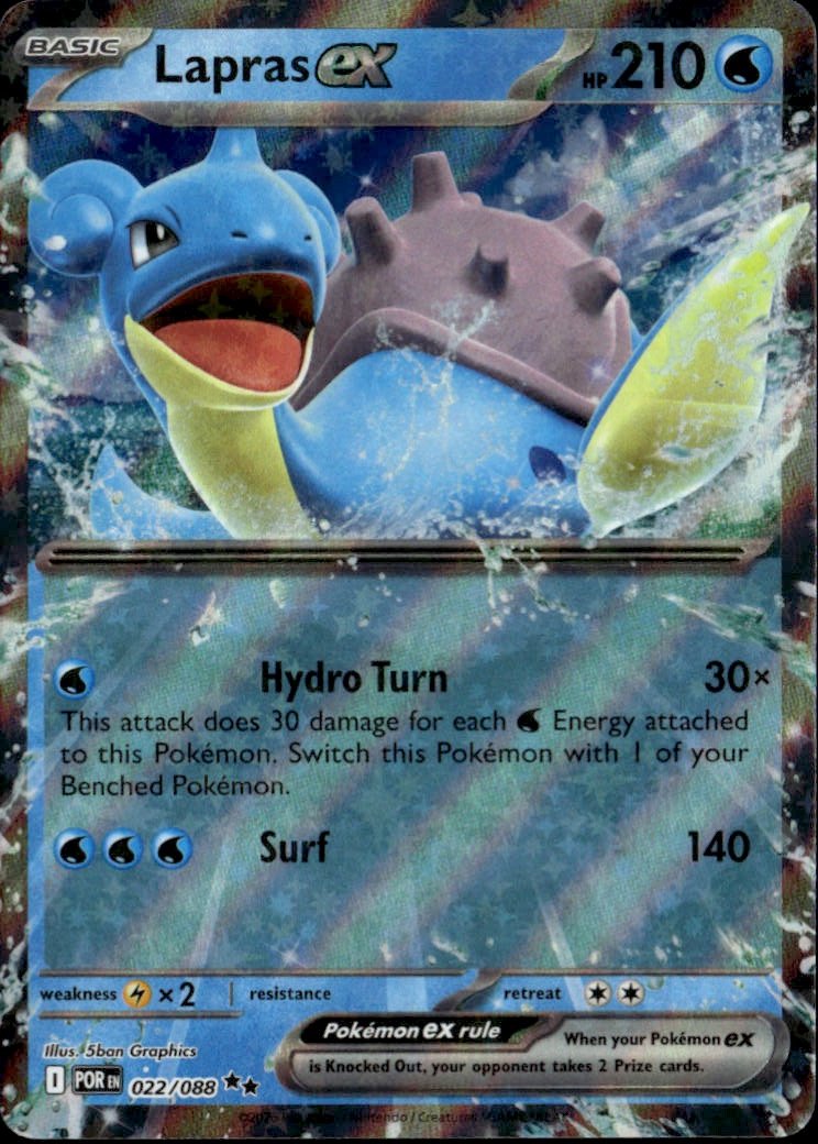 2026 Pokemon Lapras Ex graded slab