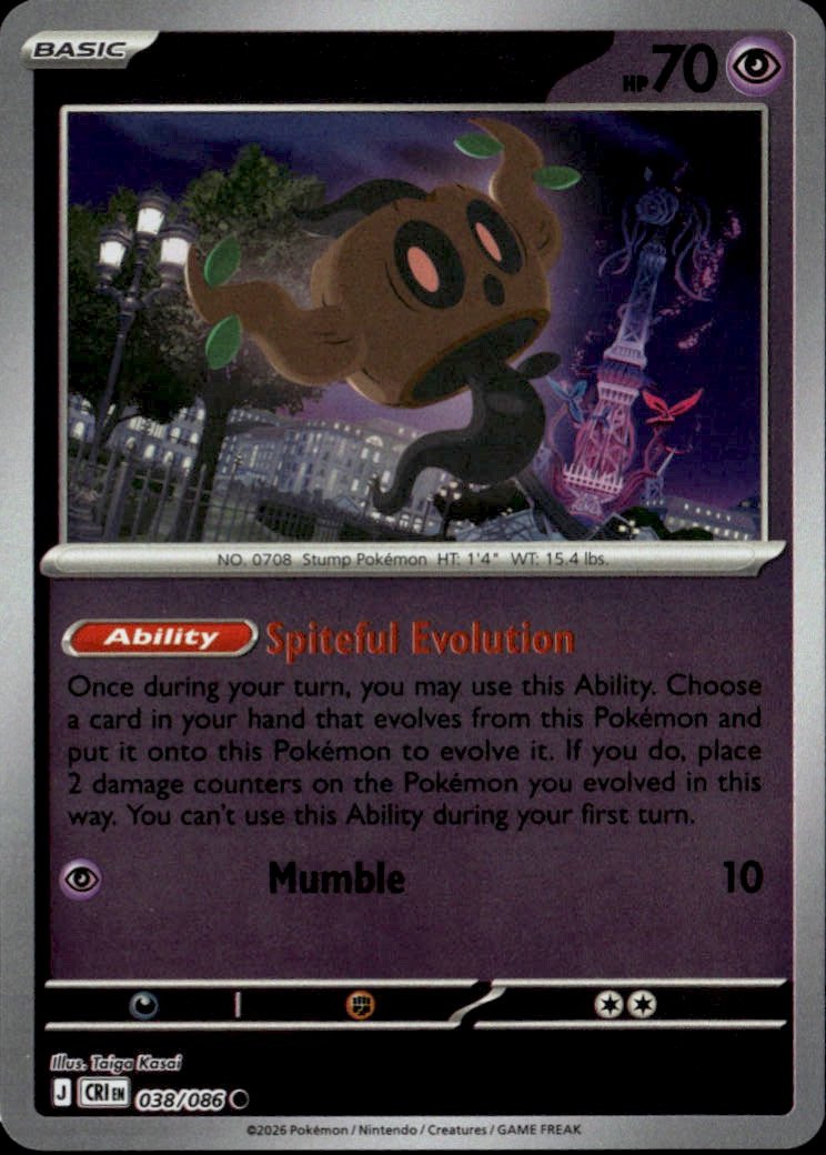 2026 Pokemon Cri Pumpkaboo graded slab
