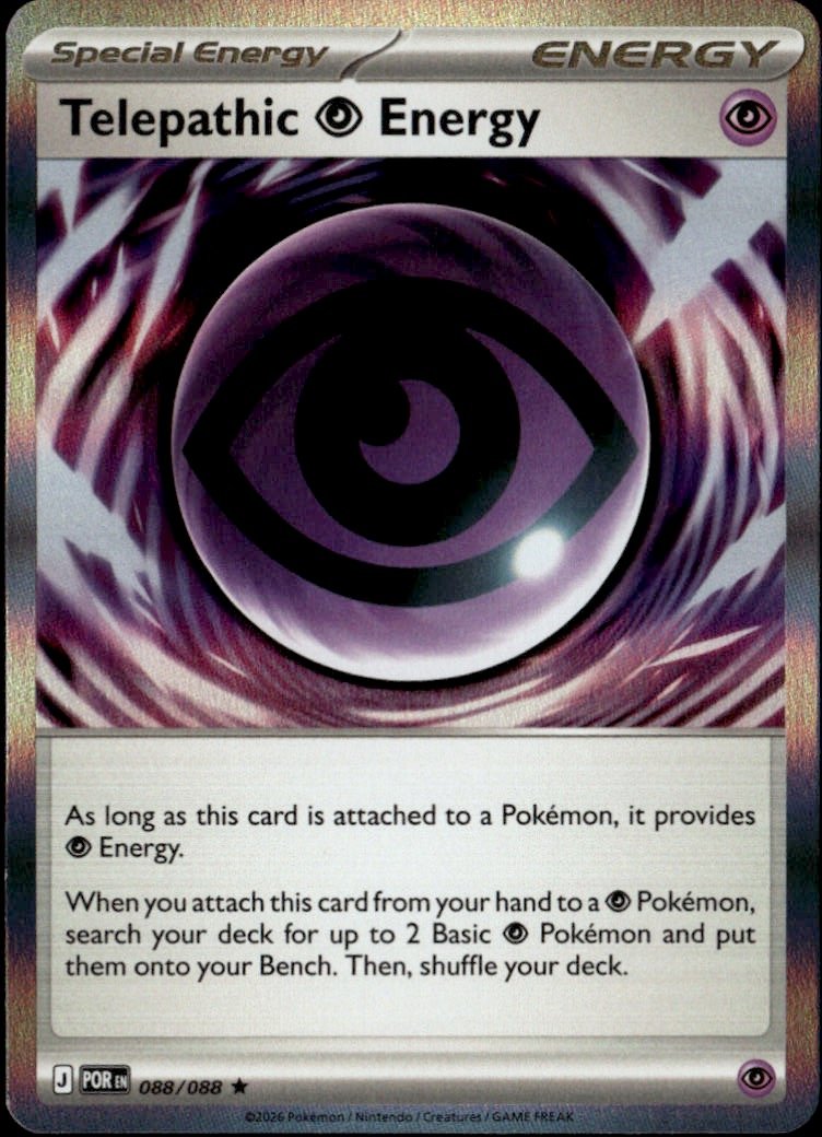 2026 Pokemon Telepathic Energy graded slab