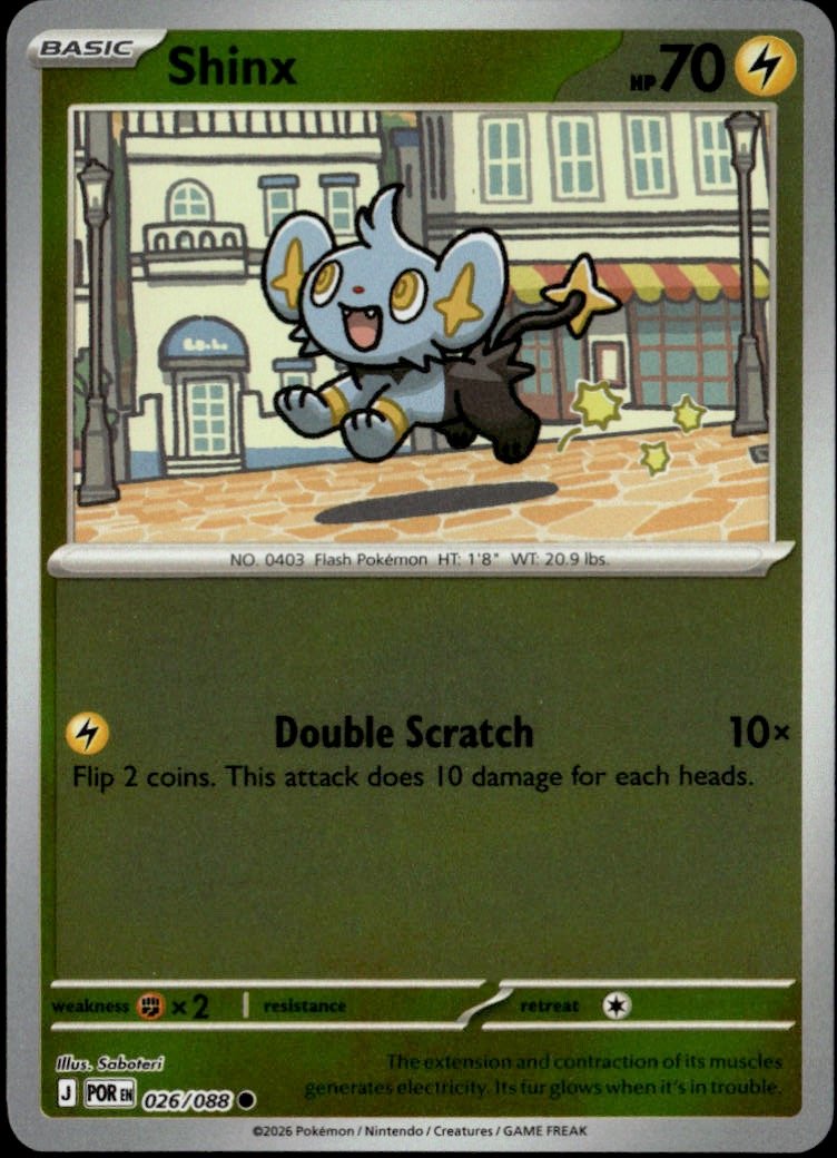 2026 Pokemon Shinx graded slab