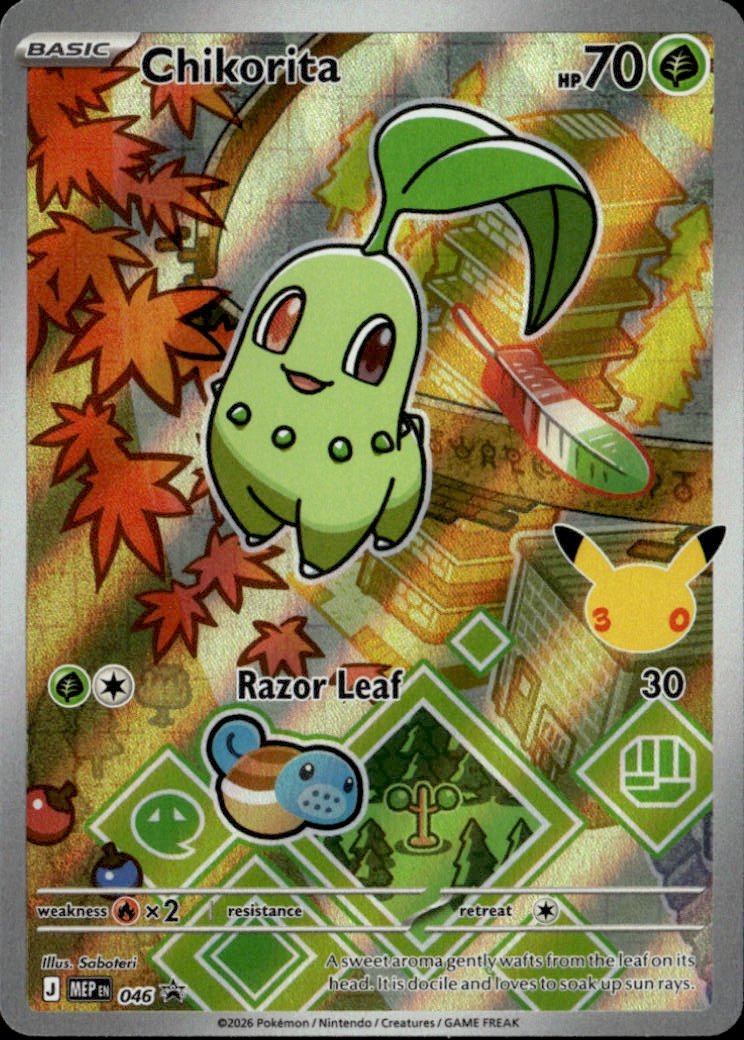 2026 Pokemon Mep Chikorita graded slab
