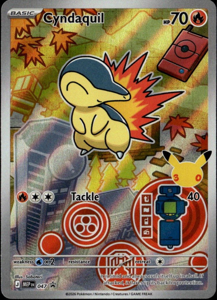 2026 Pokemon Mep Cyndaquil graded slab