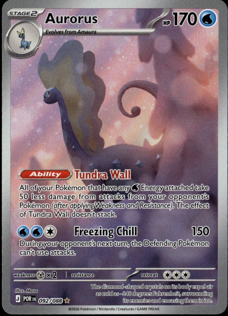 2026 Pokemon Por Aurorus graded slab