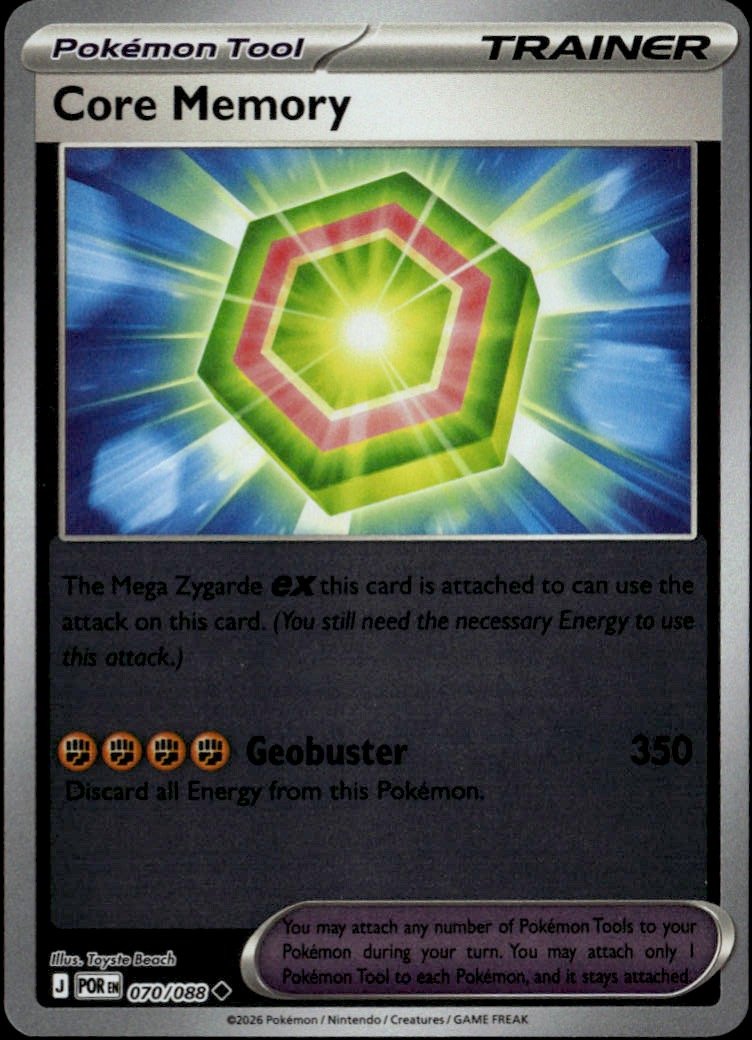 Core Memory graded slab