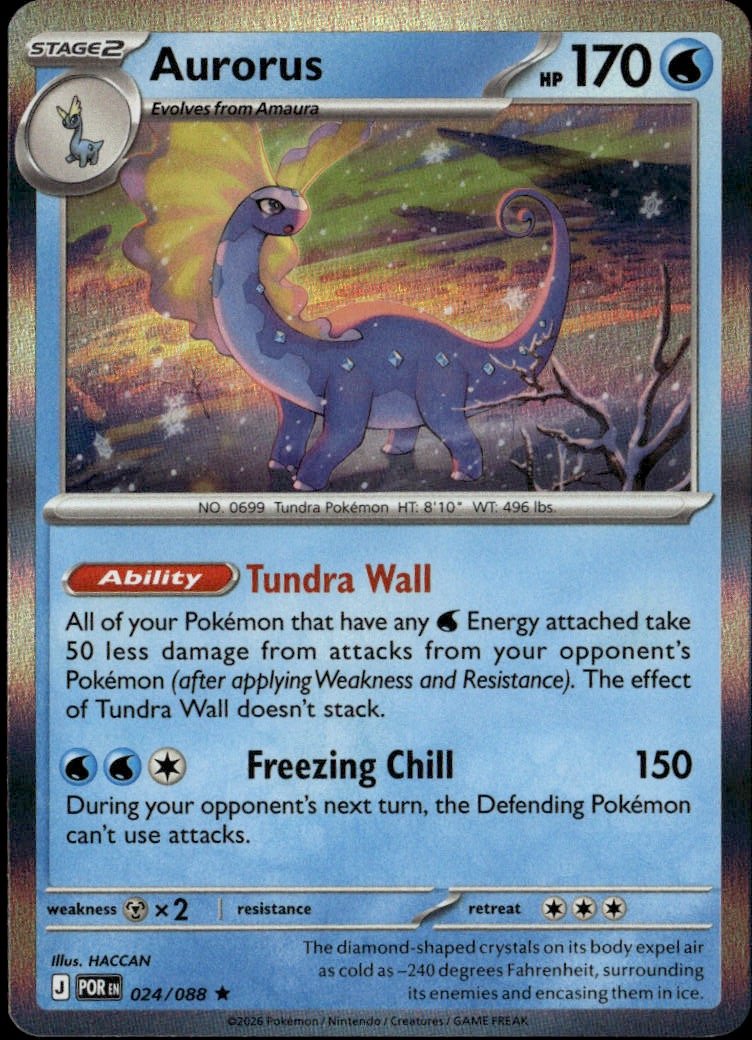2026 Pokemon Aurorus graded slab