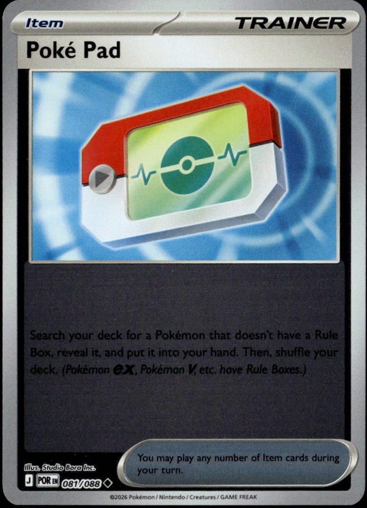 2026 Pokemon Poké Pad graded slab