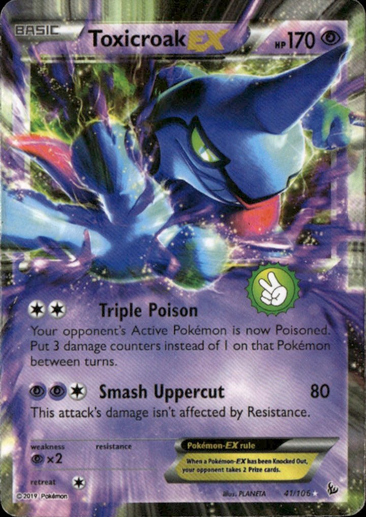 2019 Pokemon Xy Toxicroak Ex graded slab