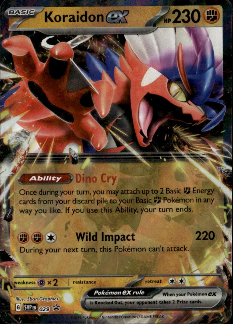 2023 Pokemon Svp Koraidon Ex graded slab