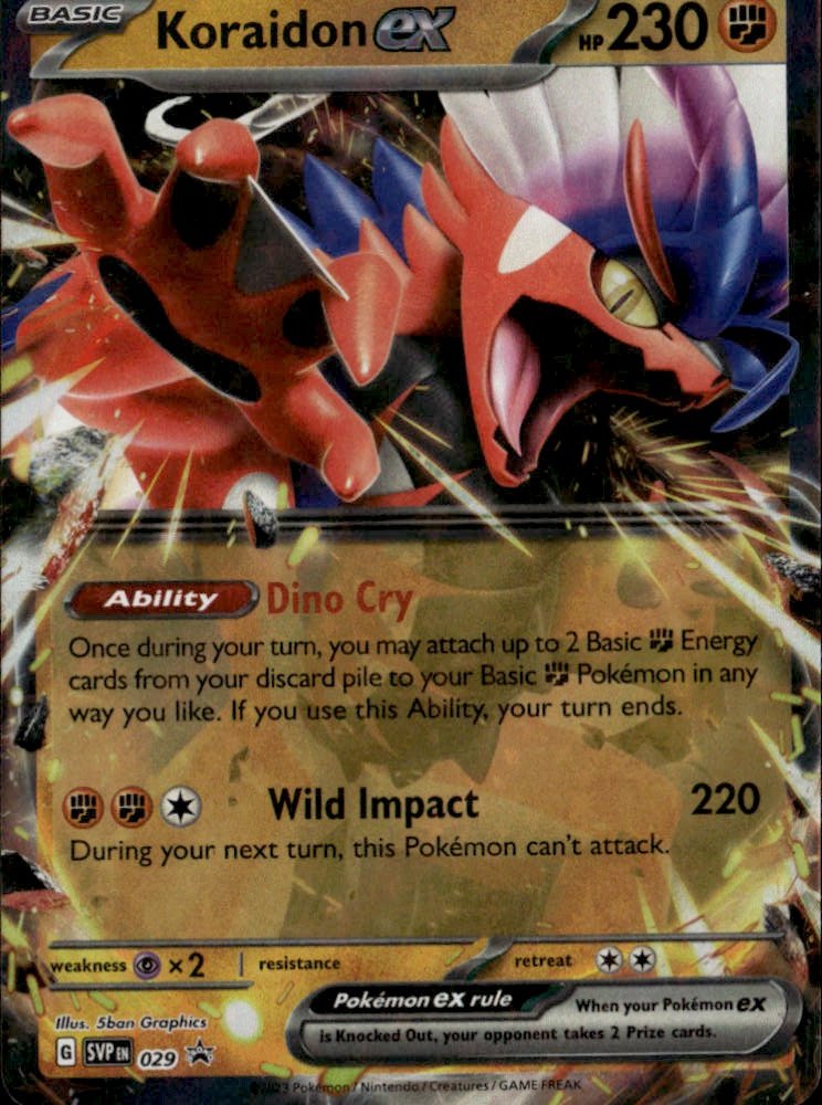 2023 POKEMON SVP KORAIDON EX graded slab