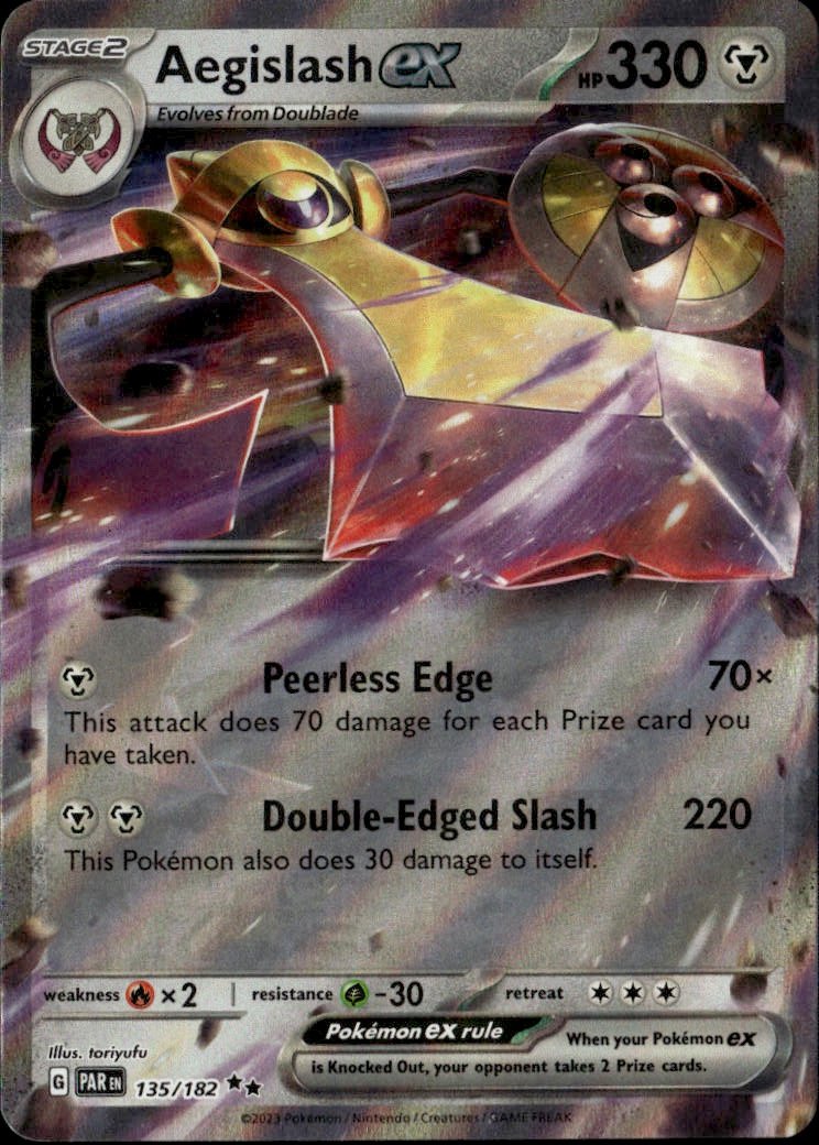 2023 Pokemon Par Aegislash Ex graded slab