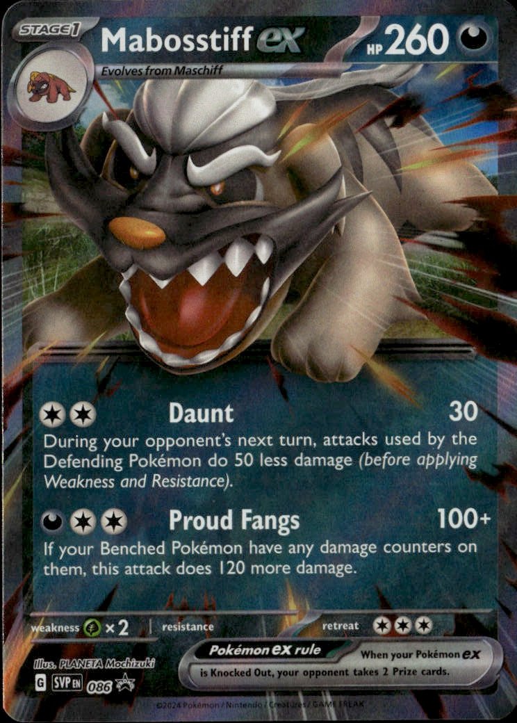 2024 Pokemon Svp Mabostiff Ex graded slab