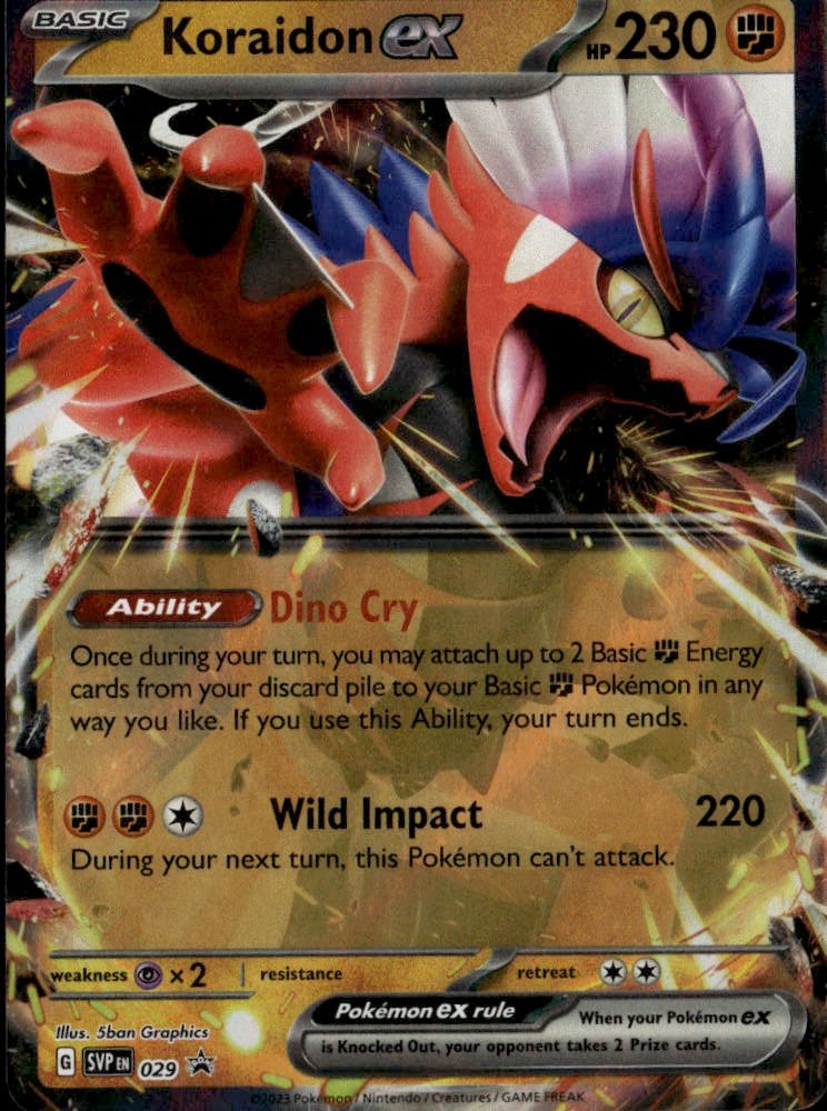 2023 Pokemon Svp Koraidon Ex graded slab