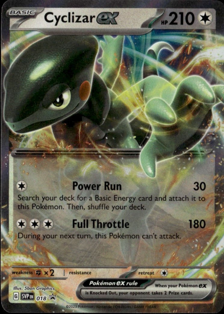 2023 Pokemon Svp Cyclizar Ex graded slab