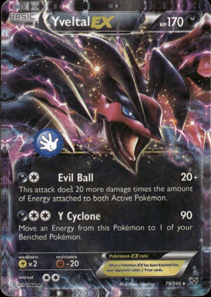 2019 Pokemon Xy Yveltal Ex graded slab