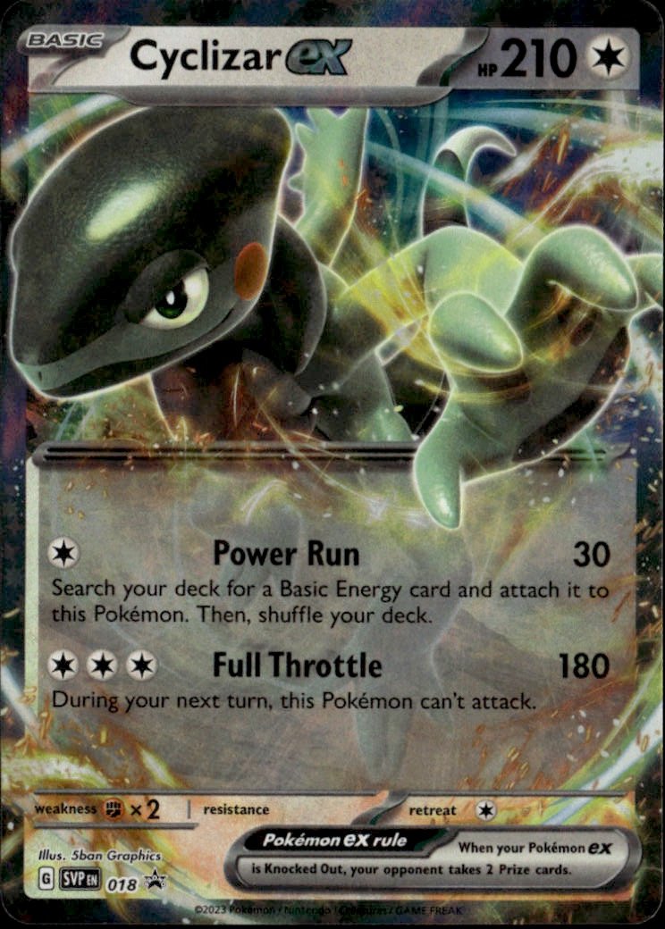 2023 POKEMON SVP CYCLIZAR EX graded slab
