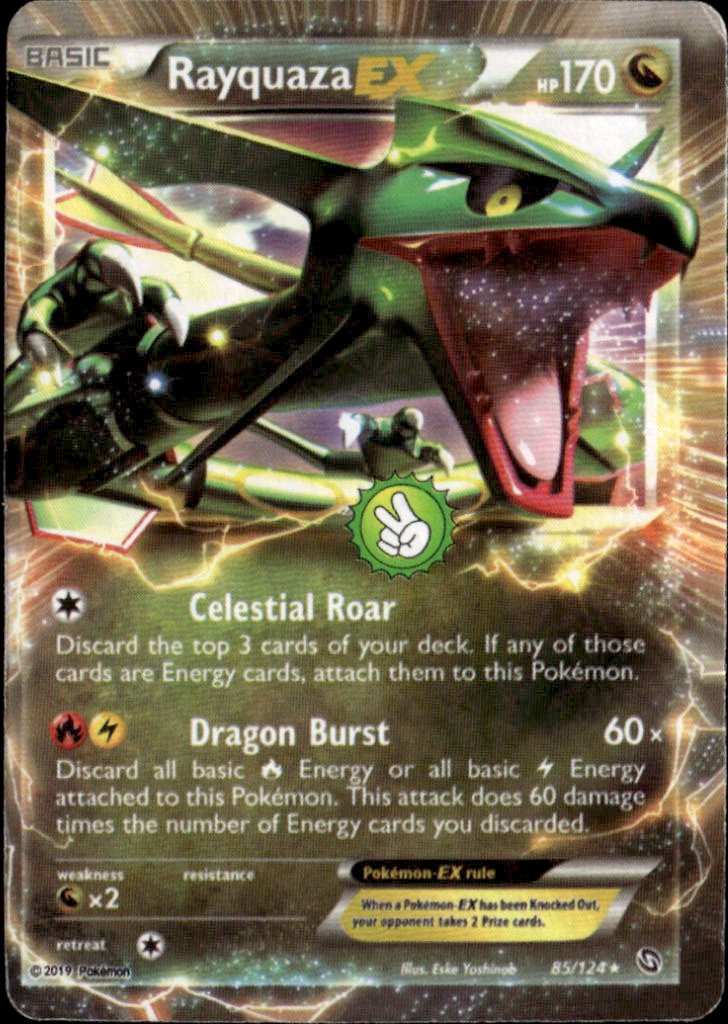 2019 Pokemon B&W Rayquaza Ex graded slab