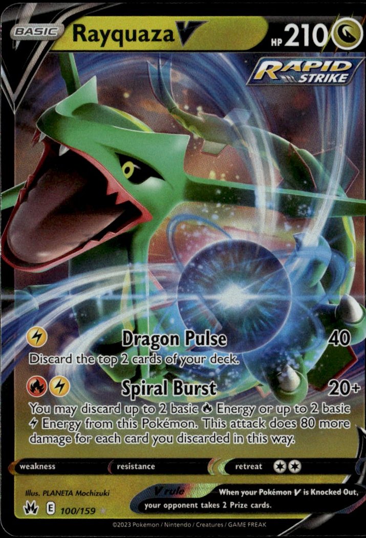 2023 Pokemon Swsh Rayquaza V graded slab